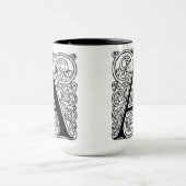 Monogramm "A" mit Wirbel - Tasse (Zentrum)