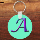 Monogramm-A-Schlüsselanhänger Schlüsselanhänger (Vorderseite)
