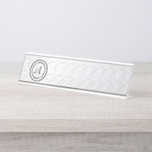 Monogramm A Schreibtischnamensplakette