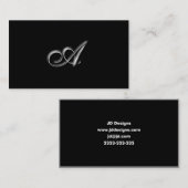 Monogramm-A-Visitenkarten Visitenkarte (Vorne/Hinten)