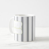 Monogramm abgestreift kaffeetasse (Vorderseite Links)