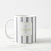 Monogramm abgestreift kaffeetasse (Links)