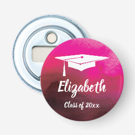 Monogramm-Abschluss-Absolventeleganter Watercolor Flaschenöffner