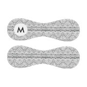 Monogramm abstrakt geometrisches Aztekenmuster 2 Baseball (Paneele)