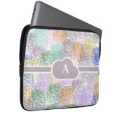Monogramm Abstrakt Laptopschutzhülle (Vorne Rechts)