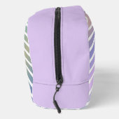 Monogramm abstrakt Regenbogen Chevron moderne Näh Waschbeutel (Rechts)
