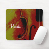 Monogramm Abstrakt Violin Mousepad (Mit Mouse)