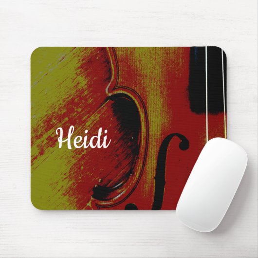 Monogramm Abstrakt Violin Mousepad (Mit Mouse)