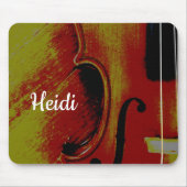 Monogramm Abstrakt Violin Mousepad (Vorne)