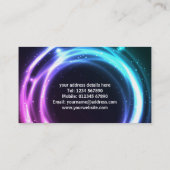 Monogramm-abstrakte Entwurfs-Geschäfts-Karte Visitenkarte (Rückseite)