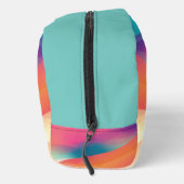 Monogramm Abstrakte Farbverläufe Moderne Waschbeutel (Rechts)