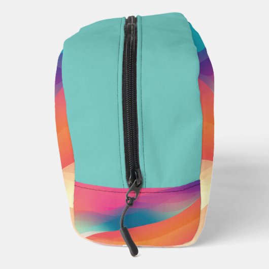 Monogramm Abstrakte Farbverläufe Moderne Waschbeutel (Rechts)