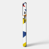 Monogramm Abstrakte, moderne Dreiecke Case-Mate iPhone Hülle (Rückseite / Links)