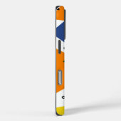 Monogramm Abstrakte, moderne Dreiecke Case-Mate iPhone Hülle (Rückseite / Rechts)