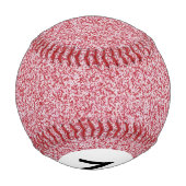 Monogramm Abstrakte Textur Baseball (Rückseite)