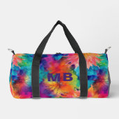 Monogramm Abstrakte Wasserfarbe Personalisiert Duffle Bag (Vorderseite)