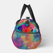 Monogramm Abstrakte Wasserfarbe Personalisiert Duffle Bag (Rechts)