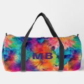 Monogramm Abstrakte Wasserfarbe Personalisiert Duffle Bag (Vorderseite)