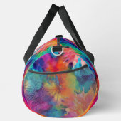 Monogramm Abstrakte Wasserfarbe Personalisiert Duffle Bag (Rechts)