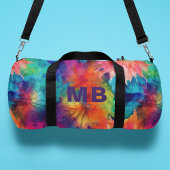 Monogramm Abstrakte Wasserfarbe Personalisiert Duffle Bag