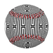 Monogramm Abstrakter ethnischer Hintergrund Baseball (Vorderseite)