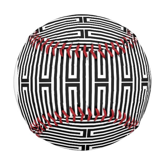 Monogramm Abstrakter ethnischer Hintergrund Baseball (Vorderseite)