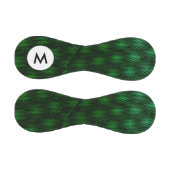 Monogramm Abstrakter grüner Hintergrund Baseball (Paneele)