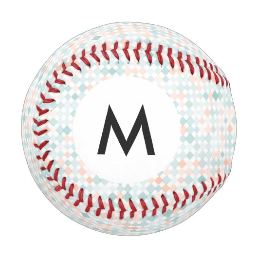 Monogramm Abstrakter Hintergrund mit kleinen Fleck Baseball (Vorderseite Links)