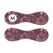 Monogramm Abstraktes Blumenmuster bei Vögeln Baseball (Paneele)