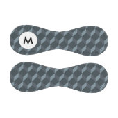 Monogramm Abstraktes geometrisches Hintergrundmust Baseball (Paneele)