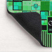 Monogramm-abstraktes geometrisches mousepad (Ecke)