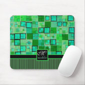Monogramm-abstraktes geometrisches mousepad (Mit Mouse)