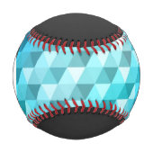 Monogramm Abstraktes Mosaikmuster Baseball (Vorderseite)