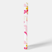 Monogramm Abstraktes Muster rosa Marmorretusche Case-Mate iPhone Hülle (Rückseite / Rechts)