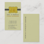 Monogramm-Abzeichen-reizend Emblem-bewegender Visitenkarte (Vorne/Hinten)