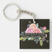 Monogramm Acryl-Rec-Foto mit benutzerdefiniertem N Schlüsselanhänger (Vorderseite)