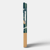 Monogramm adorable klassische Pilzmuster Grün Case-Mate iPhone Hülle (Rückseite / Links)