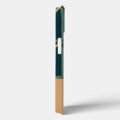 Monogramm adorable klassische Pilzmuster Grün Case-Mate iPhone Hülle (Rückseite / Rechts)