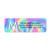 Monogramm-Adressenaufkleber (Vorne)