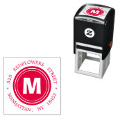 Monogramm-Adressenstempel Permastempel (Beispiel)