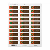 Monogramm - Adressetiketten (Vorne)