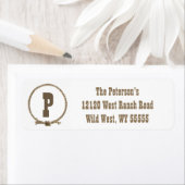 Monogramm-Adressetiketten für den Rope-Circle-West (Insitu)