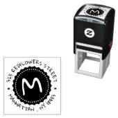 Monogramm-Adressstempel Permastempel (Beispiel)