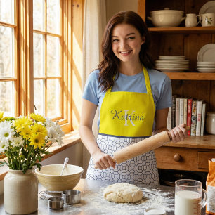 Monogramm-Allover-Print-Schürze Schürze