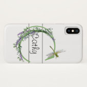 Monogramm Alphabet C Lavendel Eukalyptus Dragonfly Case-Mate iPhone Hülle (Rückseite (Horizontal))