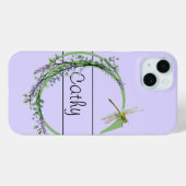 Monogramm Alphabet C Lavendel Eukalyptus Dragonfly Case-Mate iPhone Hülle (Rückseite (Horizontal))