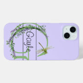 Monogramm Alphabet G Lavender Eukalyptus Dragonfly Case-Mate iPhone Hülle (Rückseite (Horizontal))