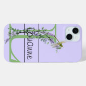 Monogramm Alphabet L Lavender Eukalyptus Dragonfly Case-Mate iPhone Hülle (Rückseite (Horizontal))