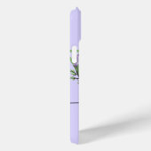 Monogramm Alphabet V Lavendel Eukalyptus Dragonfly Case-Mate iPhone Hülle (Rückseite / Rechts)