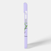 Monogramm-Alphabet W Lavender Eukalyptus Dragonfly Case-Mate iPhone Hülle (Rückseite / Links)